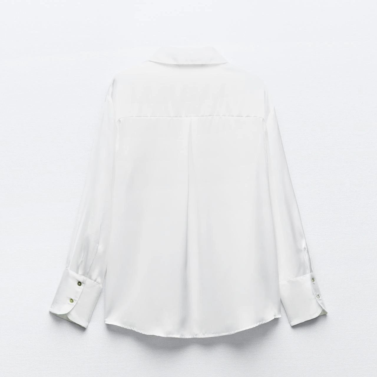 Thin white silk shirt