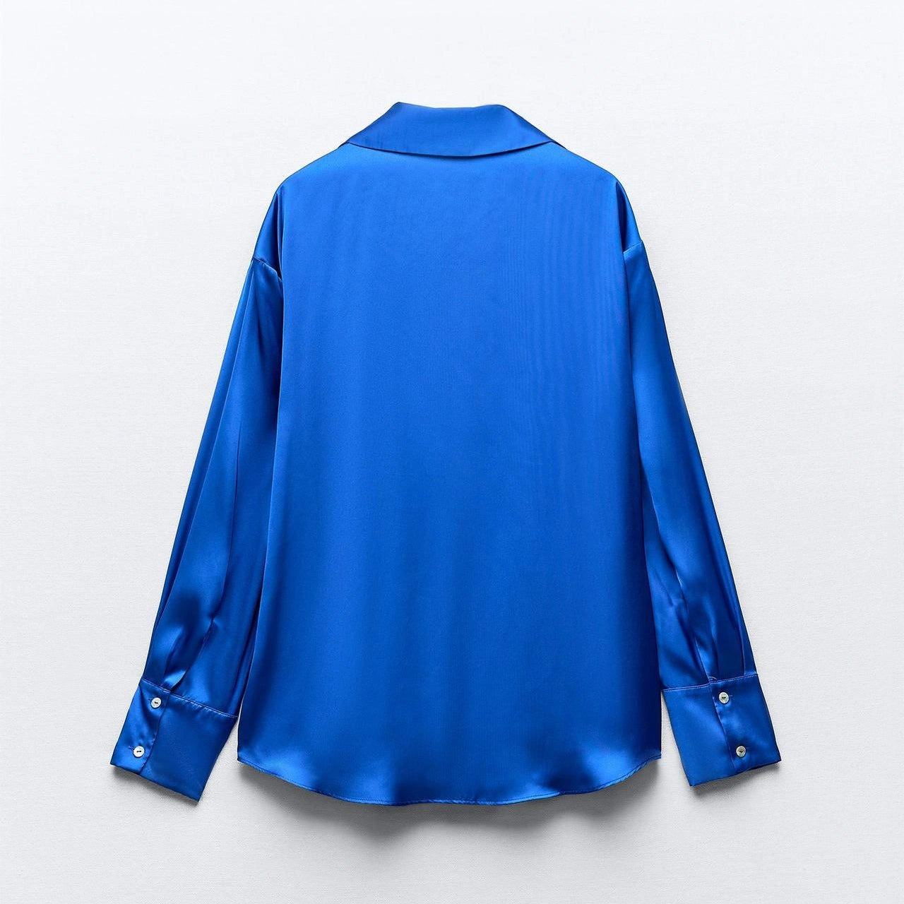Fine blue silk shirt