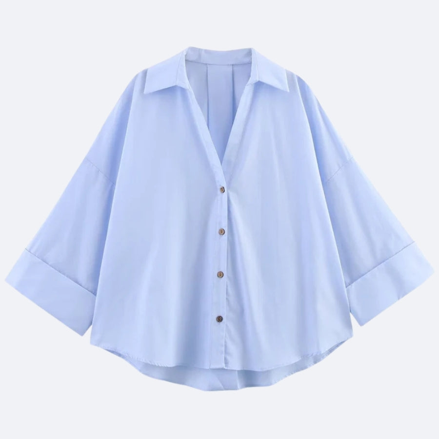 Chemise Bleu Clair Élégante – Fraîcheur & Raffinement