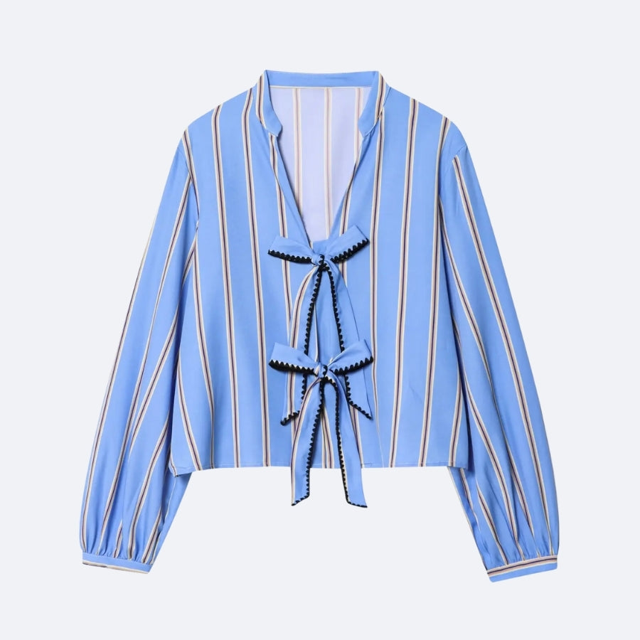 Blue Striped Blouse – Originality & Elegance