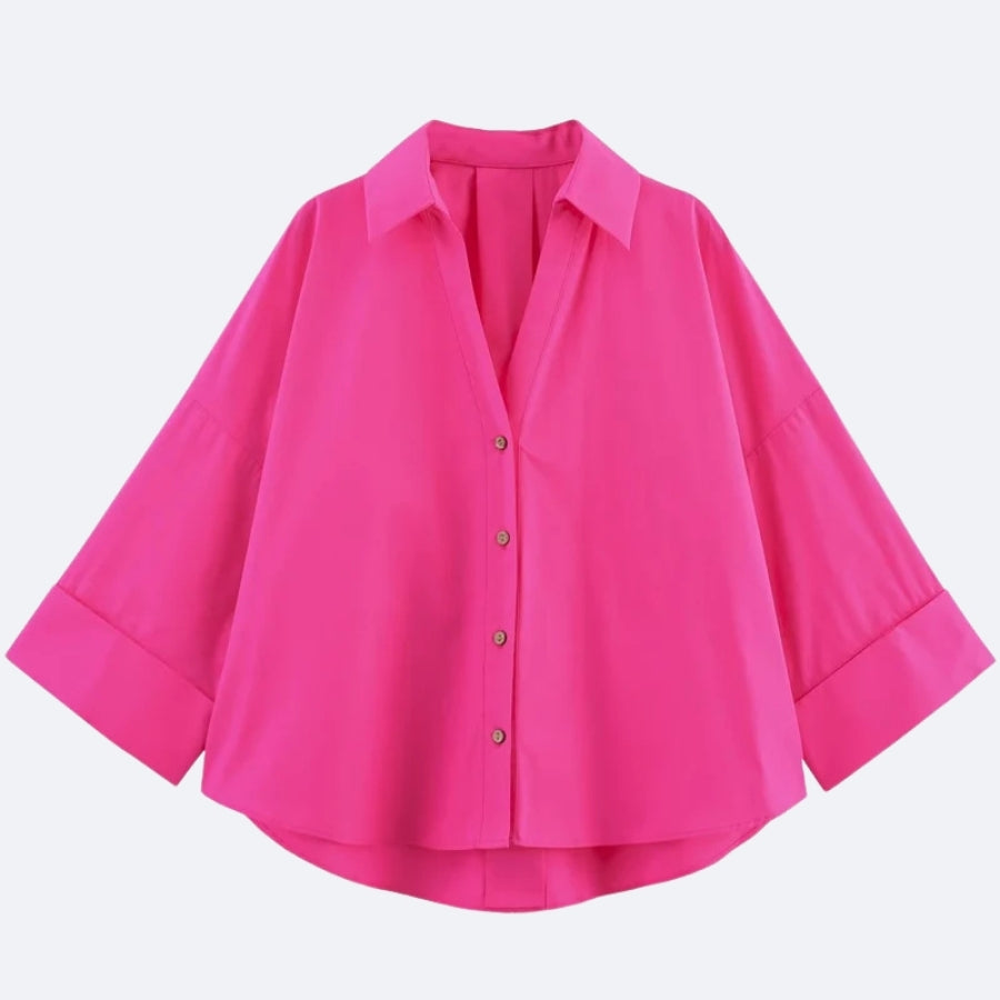 Chemise Rose Élégante – Audace & Modernité