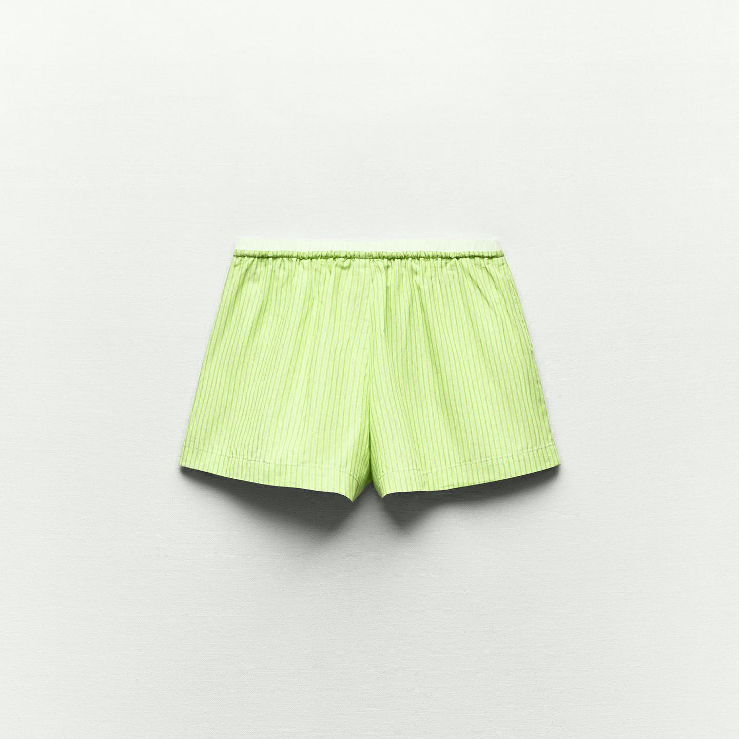 Yellow striped shorts