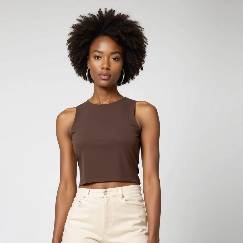 Haut Choco Chic – L’élégance chaude et naturelle