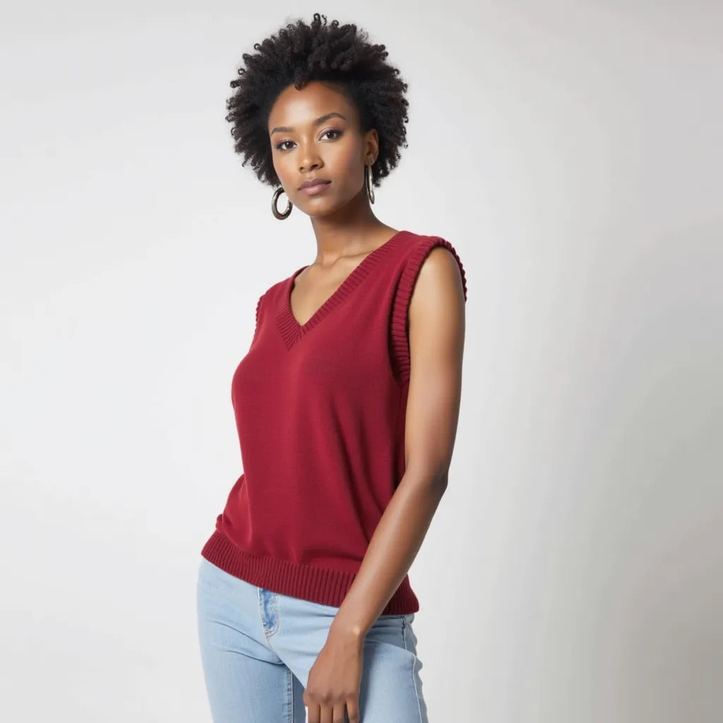 Elixir Red Sweater – Charm and character