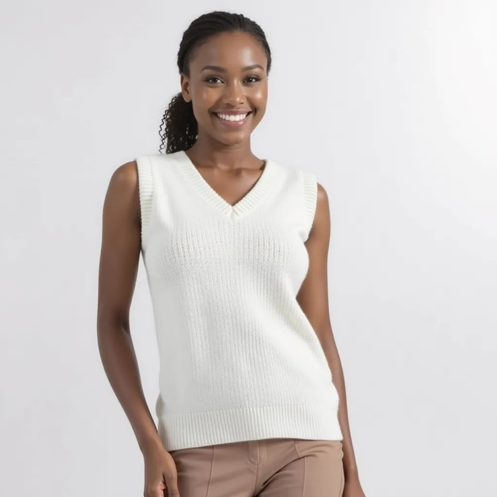 Pure Snow Sweater – Minimalist elegance and luminous softness