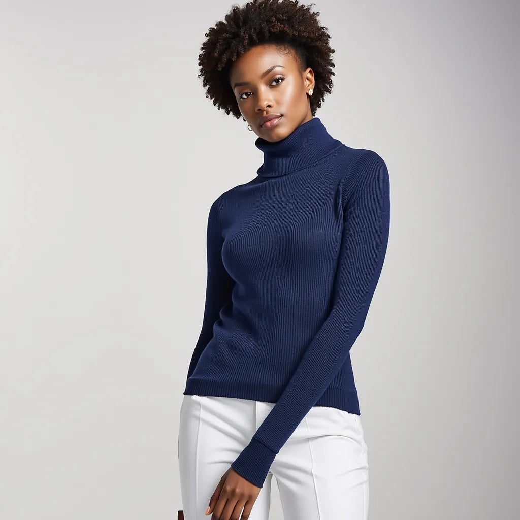 Women's Navy Star Sweater