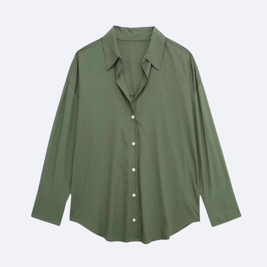 Chemise Verte Élégante – Nature & Modernité