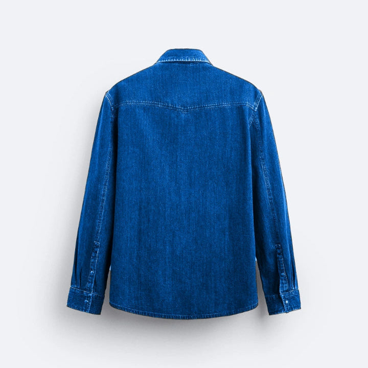 Blue denim shirt