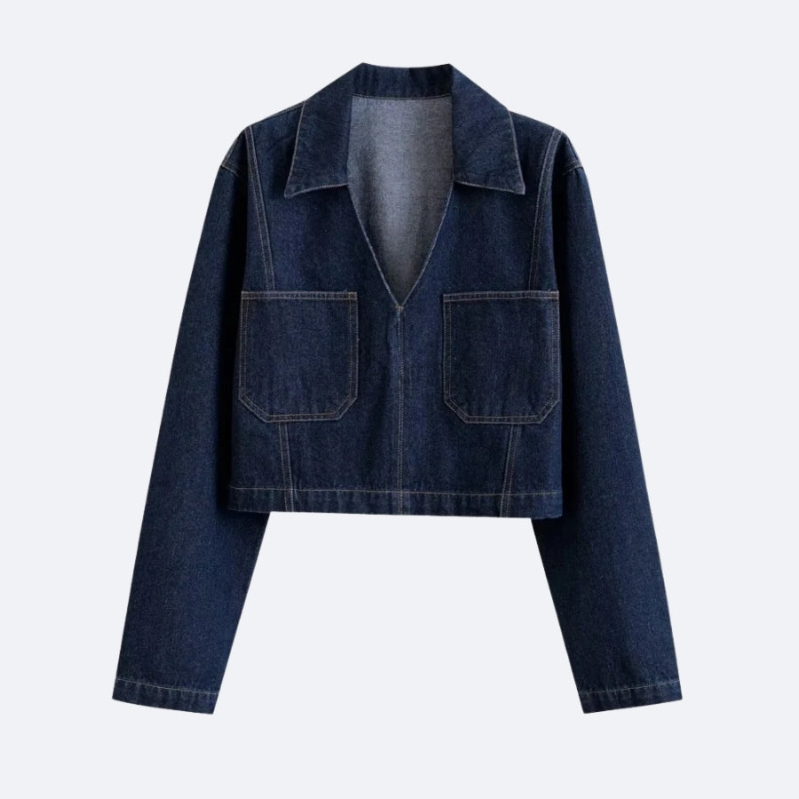 Short Denim Jacket – Modern & Elegant