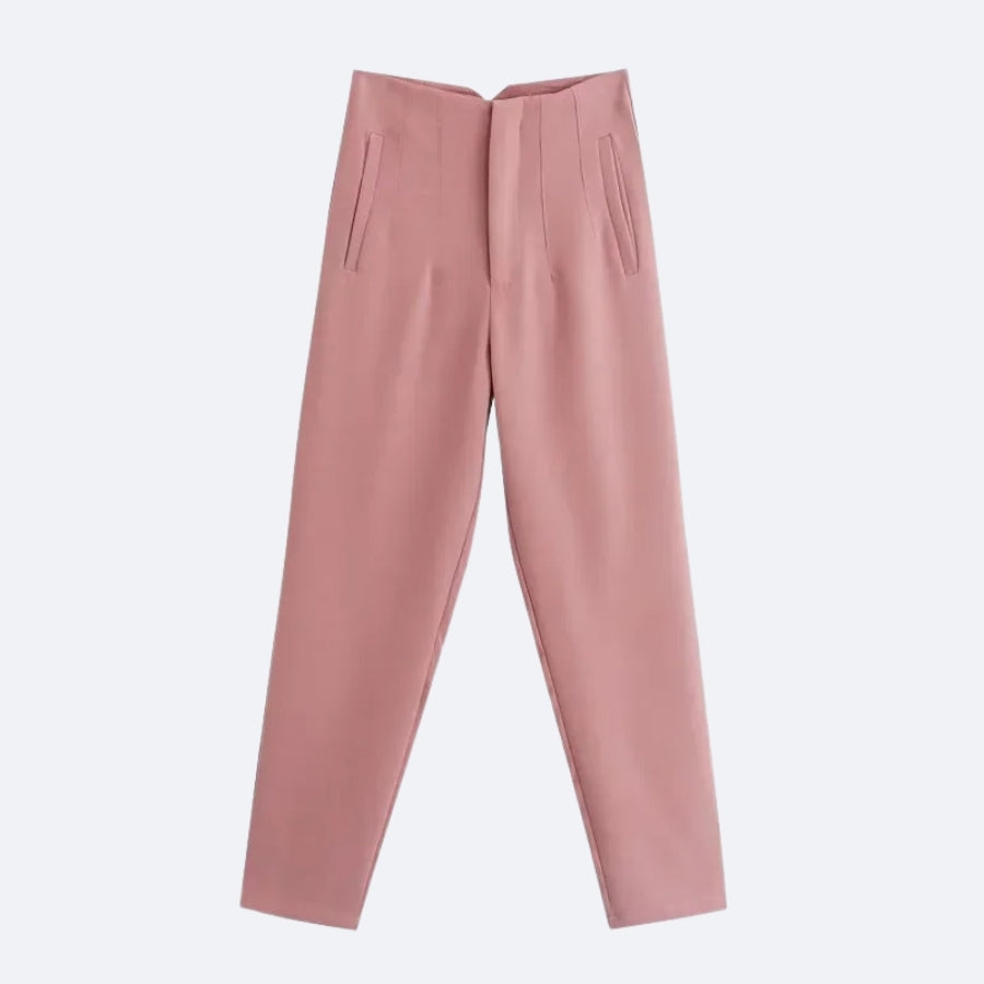 Pantalon Rose Poudré – Douceur Élégante et Style Contemporain