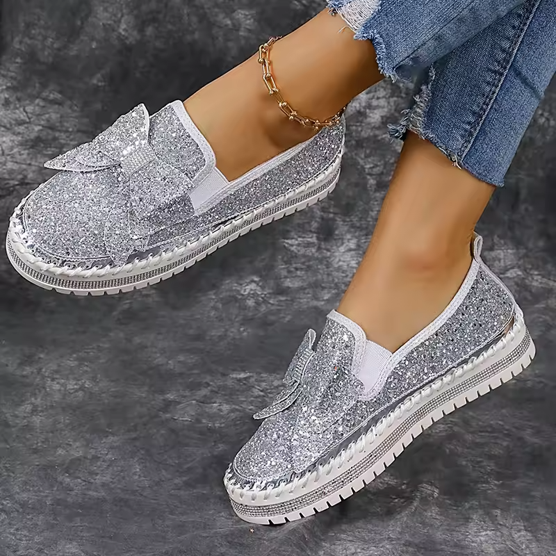 Glittery loafers