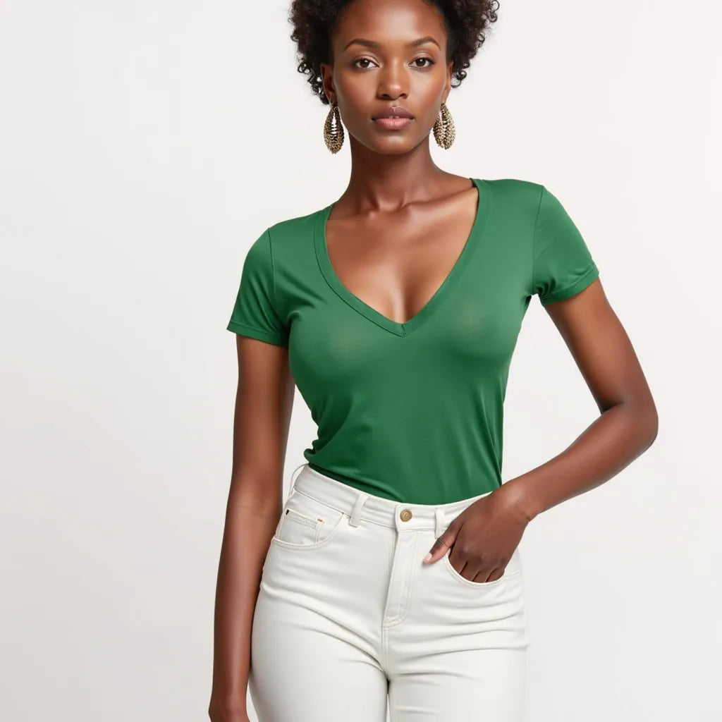 T-shirt Émeraude Élégante