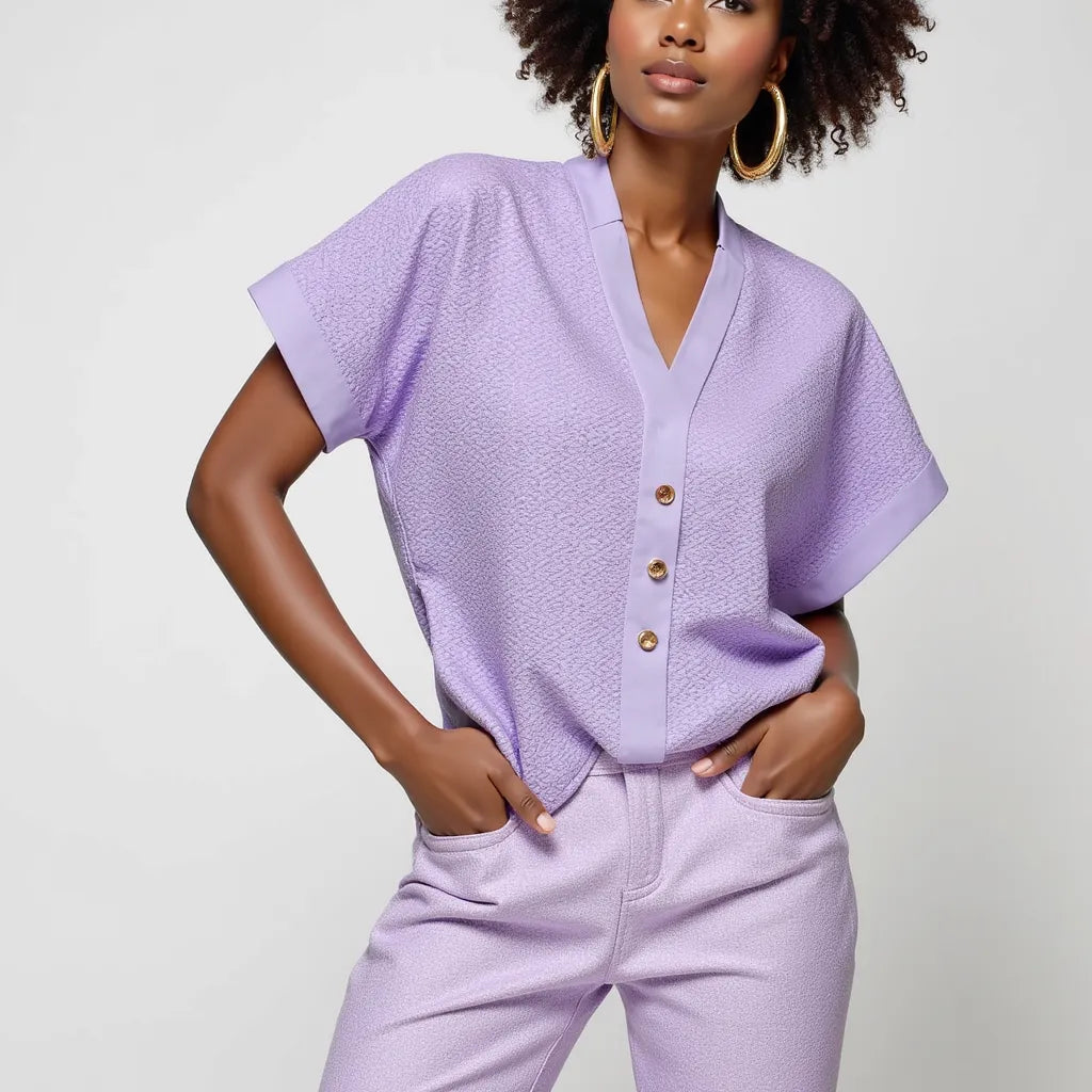 Chemisier Éclat Lavande