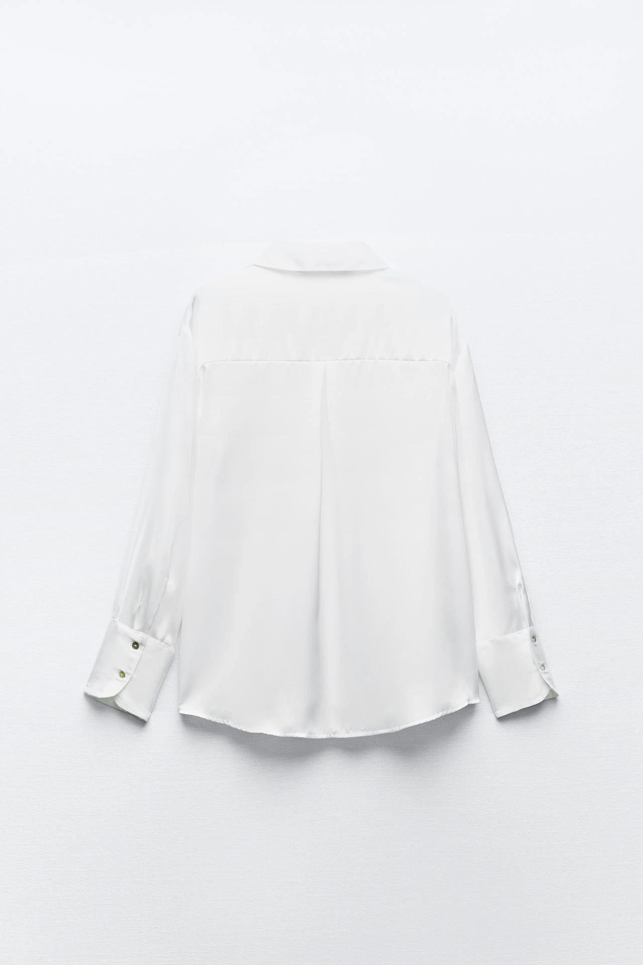 Chemise fine en soie blanc