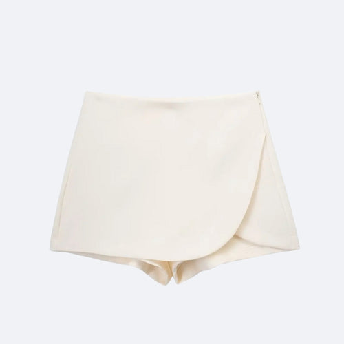 Skort Portefeuille Arrondi – Élégance et Praticité