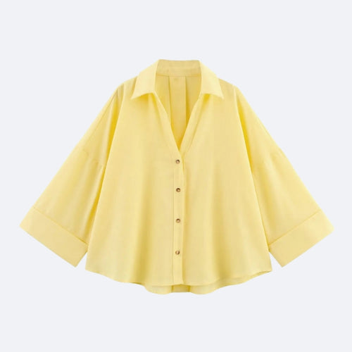 Chemise Jaune Élégante – Éclat & Fraîcheur