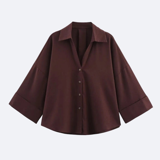 Chemise Bordeaux Élégante – Profondeur & Charme