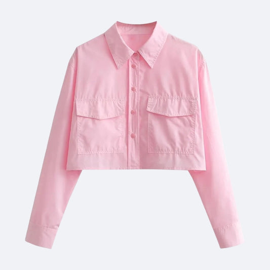 Chemise Courte Rose – Tendance & Modernité