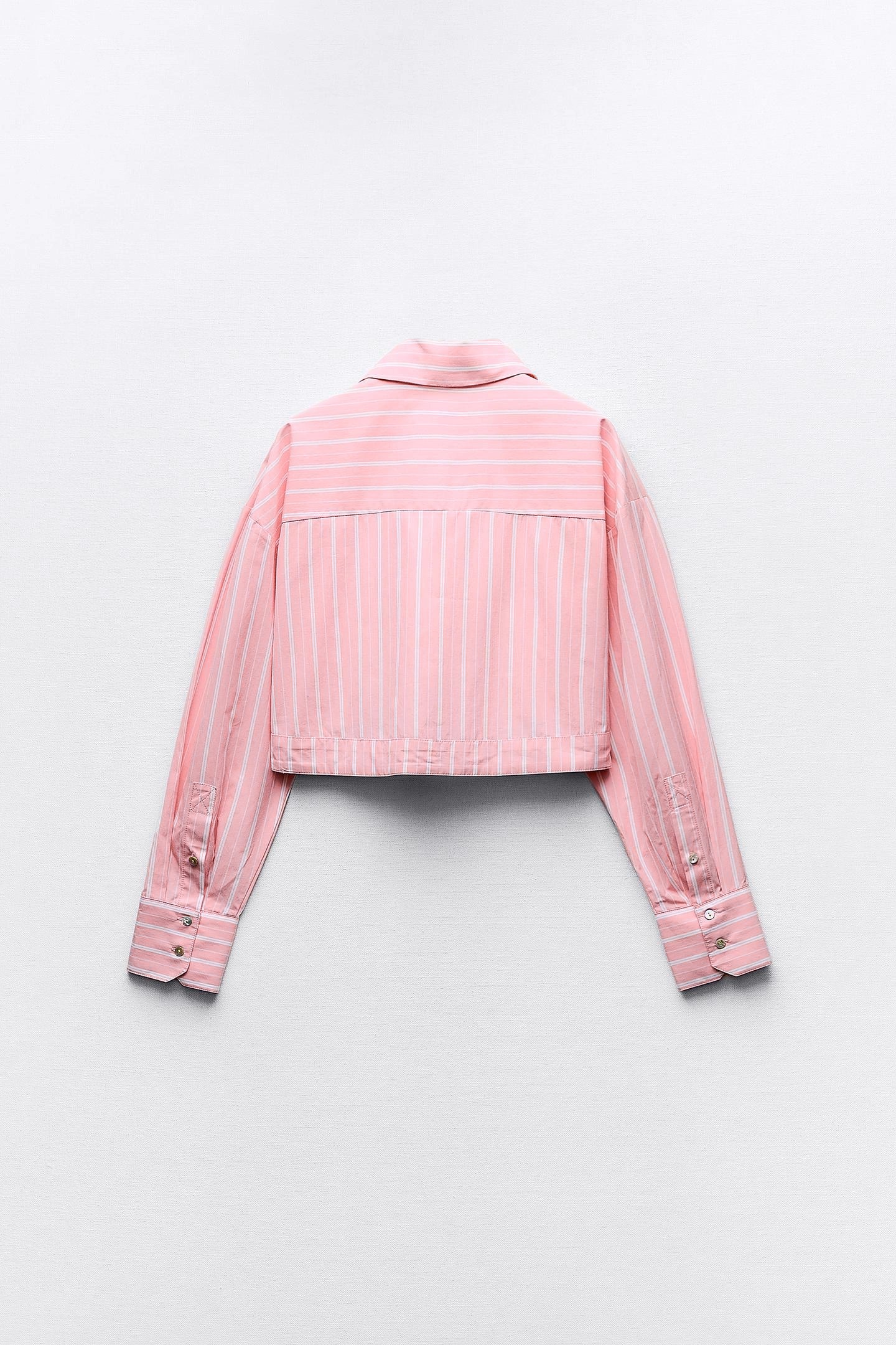 Veste lignée rose clair