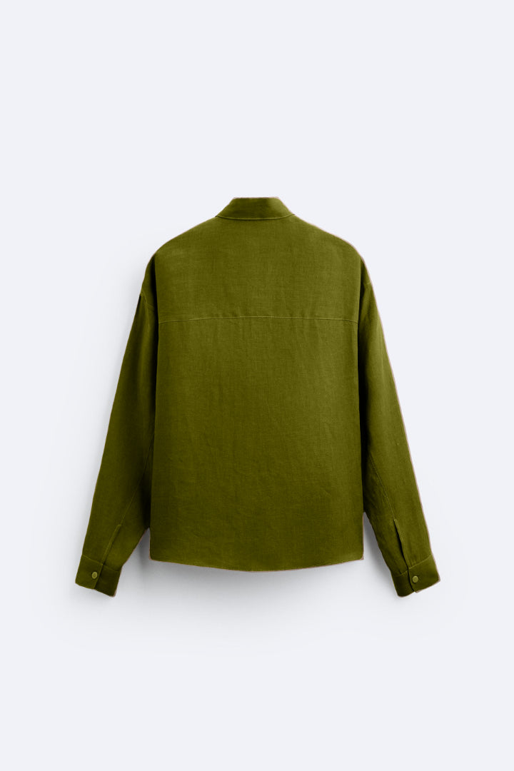 Chemise en coton jaune