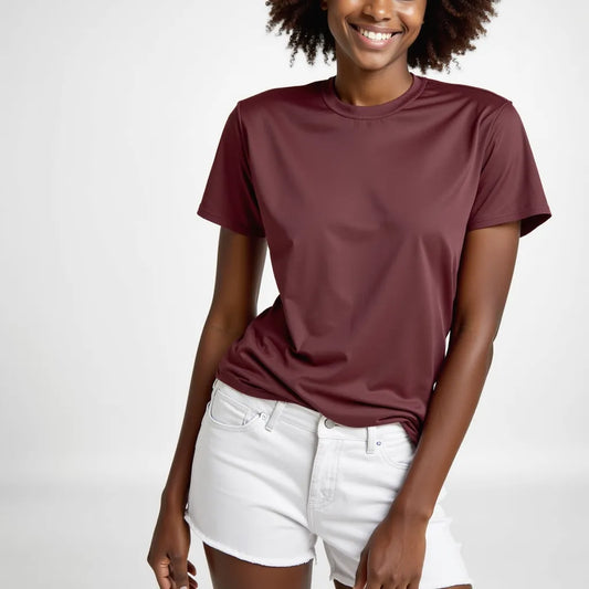 T-shirt Femme Cerise Noire – Une touche de profondeur et d’élégance
