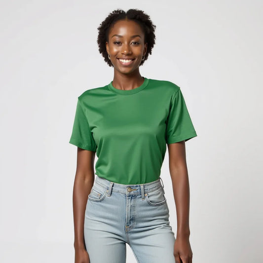 T-shirt Femme Vert Zénith – L'éclat naturel du style