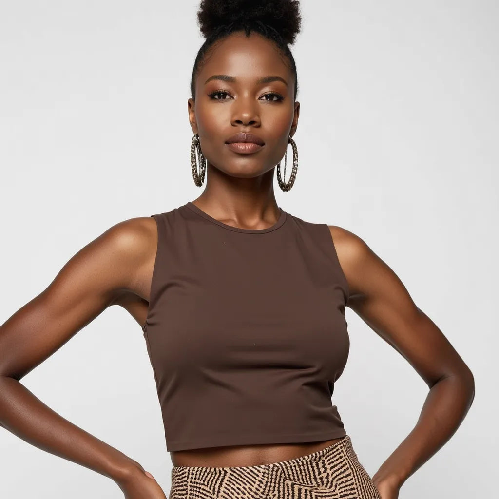 Haut Choco Chic – L’élégance chaude et naturelle