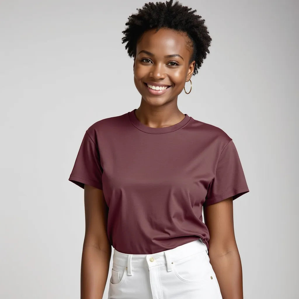 T-shirt Femme Cerise Noire – Une touche de profondeur et d’élégance