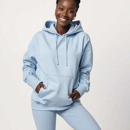 HOODIE BLEU CÉLESTE