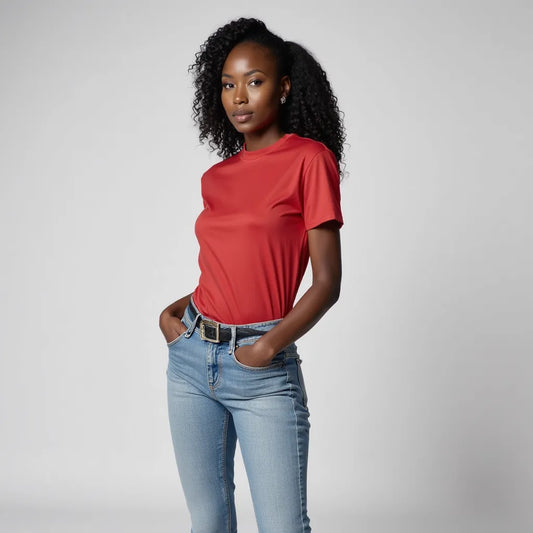 T-shirt Femme Rouge Piment – Le feu doux de votre dressing