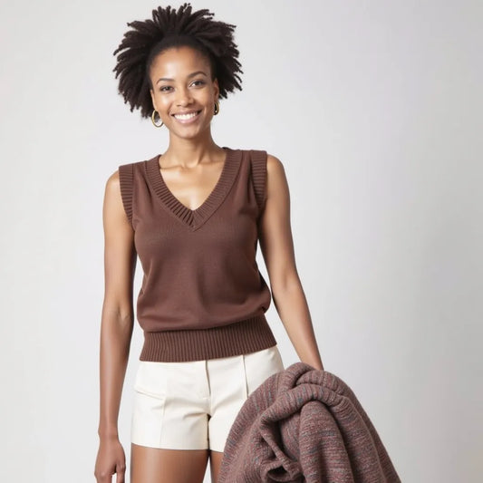 Pull Cacao Doux – Le charme chaleureux du marron profond