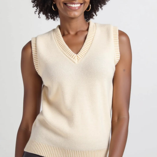Pull Crème Élégance – Douceur intemporelle