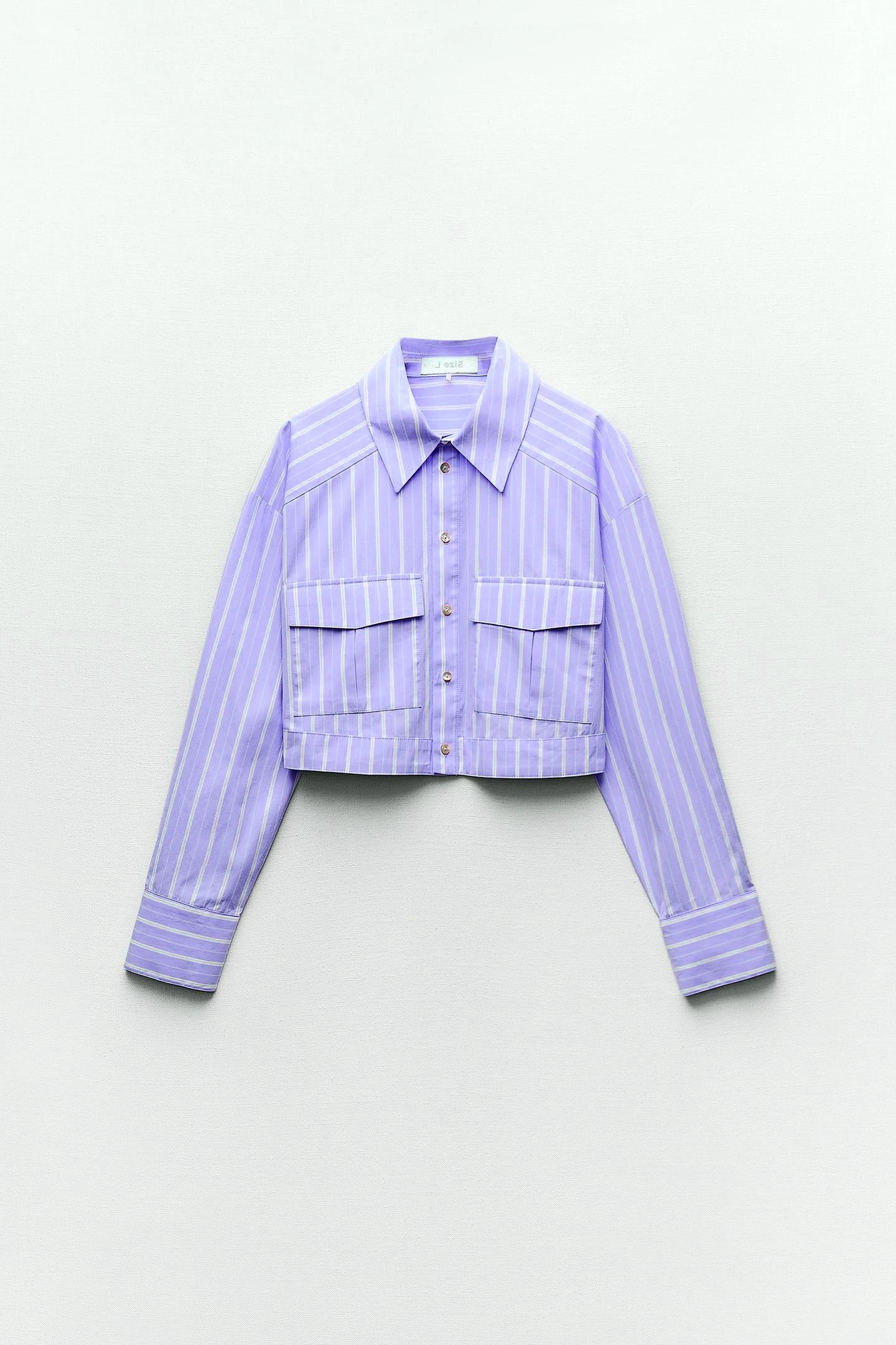 Veste lignée mauve