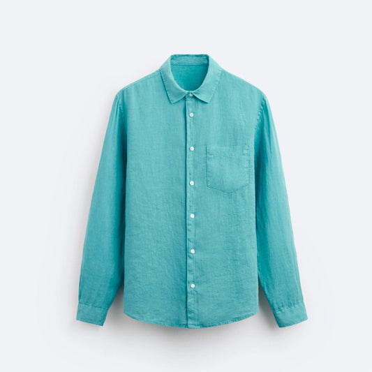 Chemise tendance turquoise