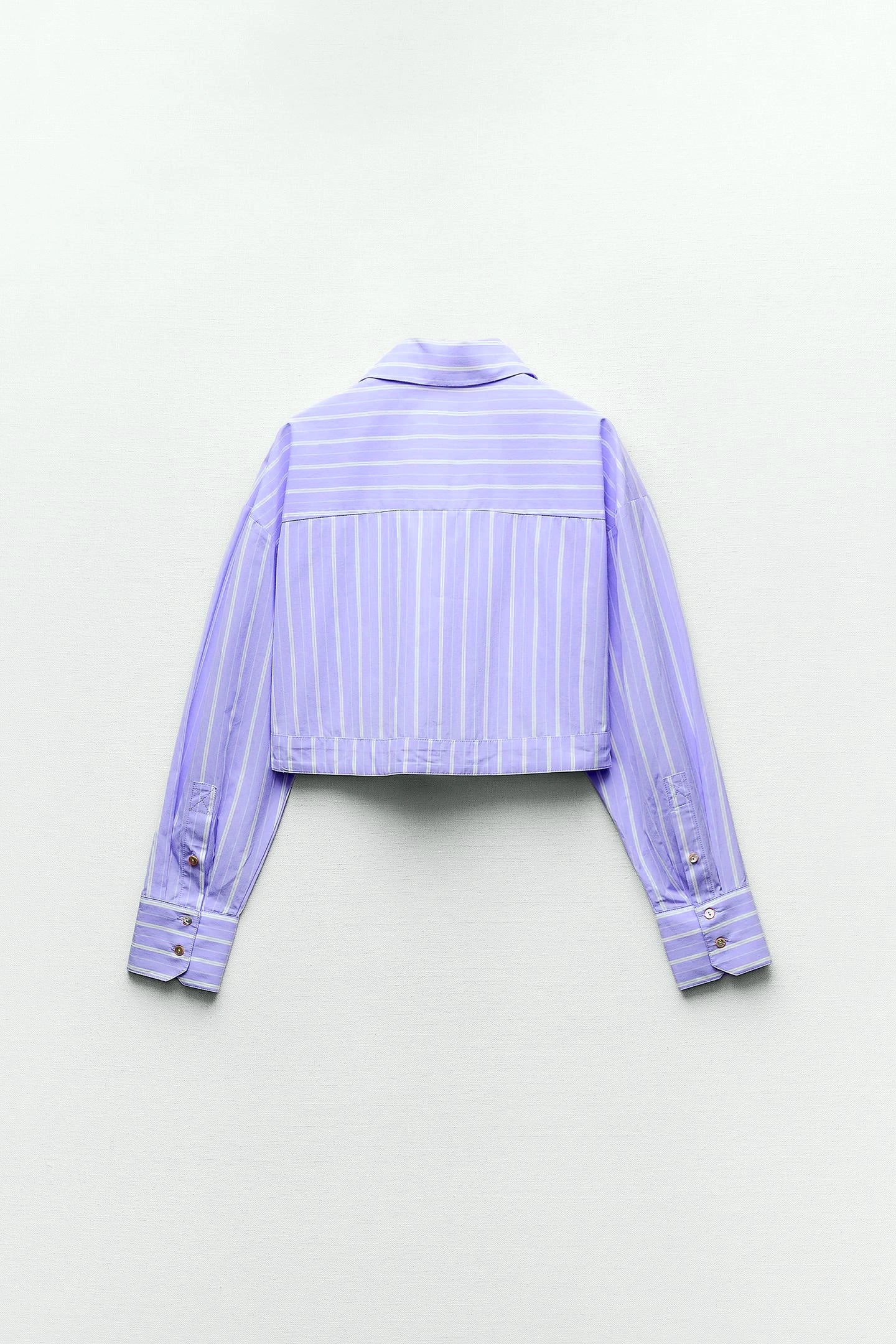 Veste lignée mauve