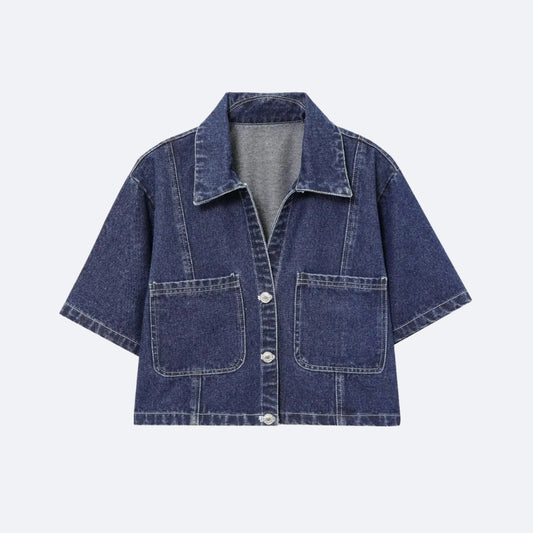 Veste Courte en Jean – Style Décontracté et Tendance