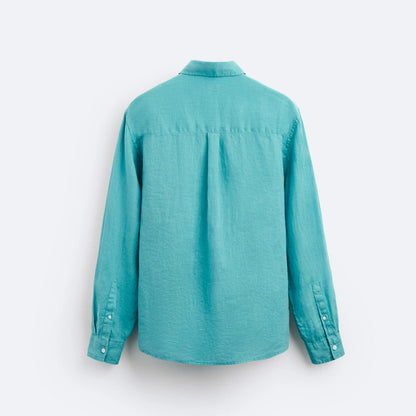 Chemise tendance turquoise