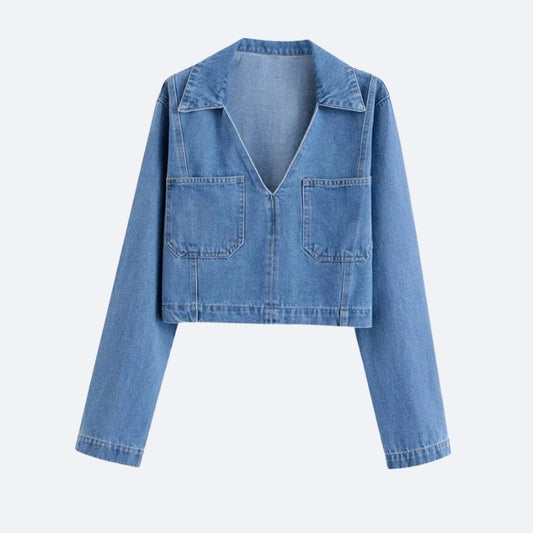 Veste Courte en Jean – Esprit Moderne & Décontracté