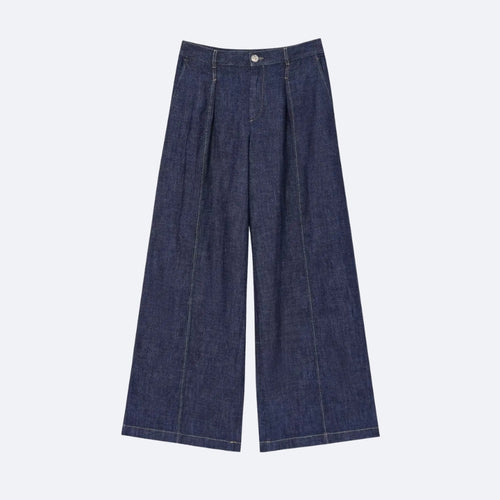 Pantalon Large en Jean – Élégance Décontractée