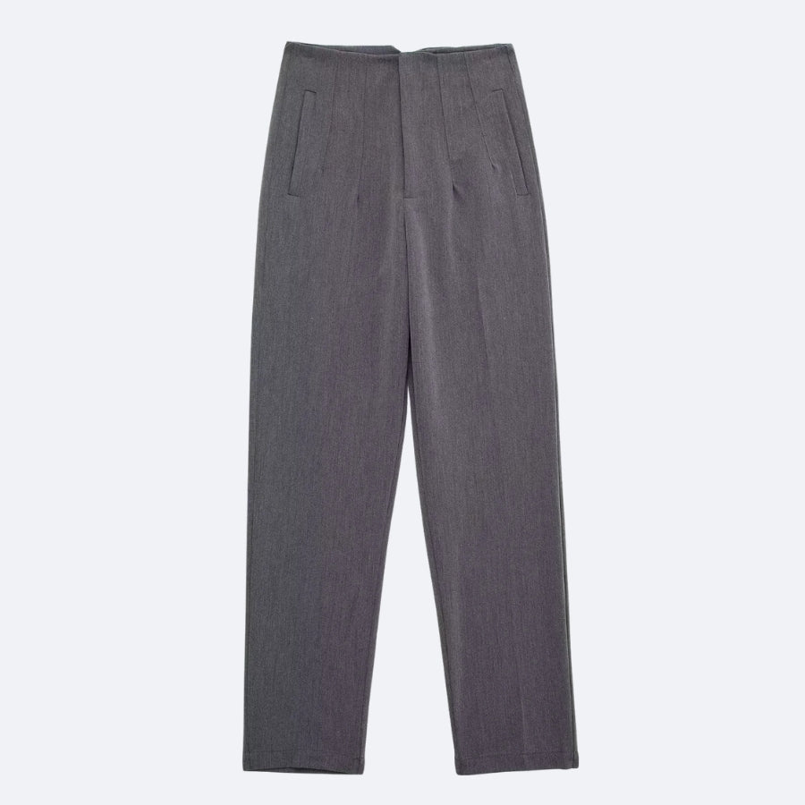 Pantalon Gris Élégant – Sobriété Moderne et Confort Quotidien