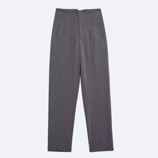 Pantalon Gris Élégant – Sobriété Moderne et Confort Quotidien
