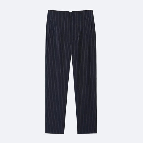 Pantalon Droit Rayé – Élégance Classique et Modernité