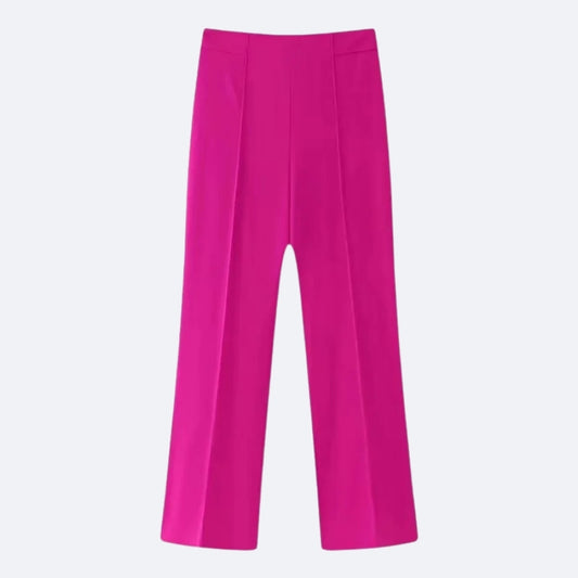 Pantalon Large Rose Fuchsia – Audace et Élégance Contemporaine
