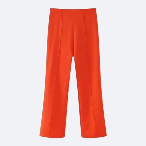 Pantalon Large Orange – Énergie et Élégance Assumée