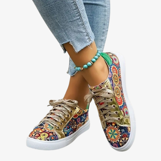 Floral Print Sneakers