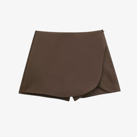 Skort Rounded Wallet Chocolate – Chic and Comfortable