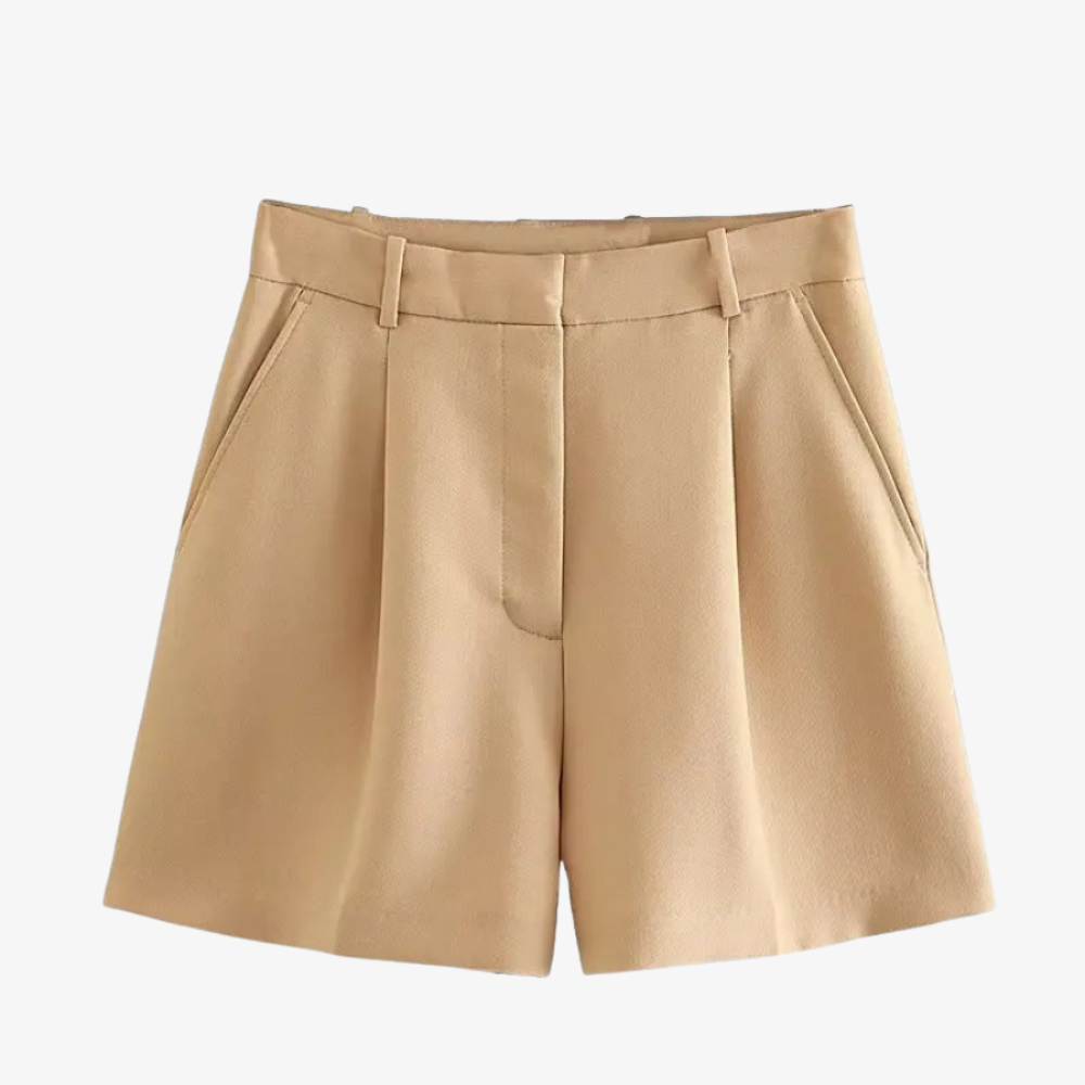 Short Tailleur Écru-Beige