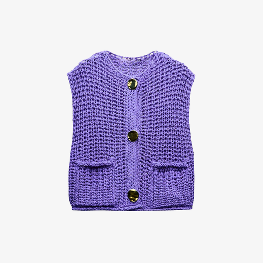 Purple knit sweater