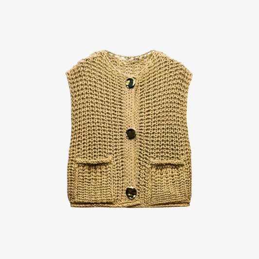 Yellow knit sweater