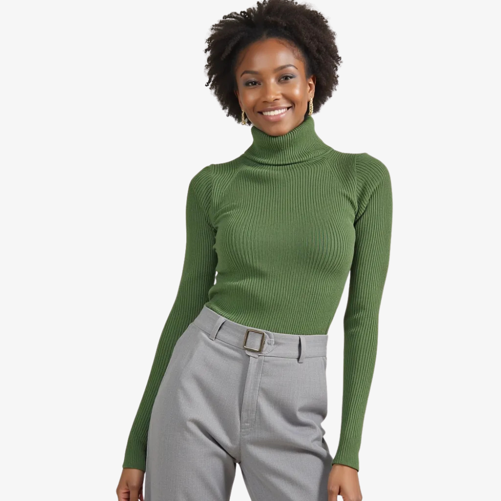 Spruce Green Turtleneck Sweater